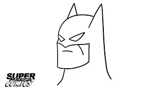 Cartooning how to draw Batman, DC Comics - easy drawing, how to draw