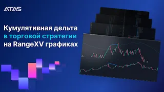 Торговые стратегии с индикатором кумулятивной дельты на RangeXV графике