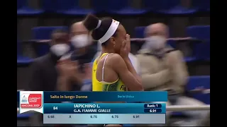 Larissa Iapichino eguaglia il record del Mondo di Mamma Fiona May - 6.91 🇮🇹 🇮🇹 🇮🇹 - 20 febbraio 2020