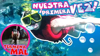 🐳🔻¡MIEDO AL MAR PROFUNDO! ⚫️¡MI HERMANA con TALASOFOBIA ENTRA AL MAR! 😫| CONNY MERLIN