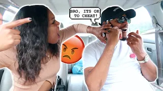 Saying "IT'S OKAY TO CHEAT" In Front Of My Girlfriend! *BAD IDEA*