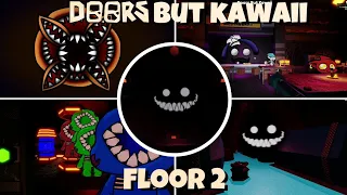 [ROBLOX]Doors But Kawaii Floor 2 Full Walkthrough