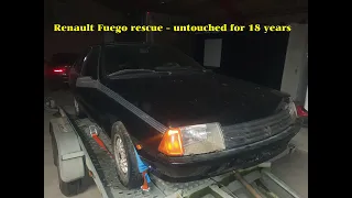 Untouched for 18 years Renault Fuego Turbo - the rescue...