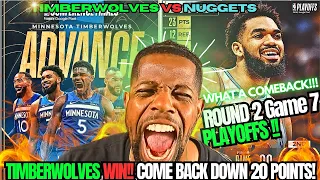 TIMBERWOLVES WIN! COME BACK DOWN 20 POINTS! WOW! Minnesota Timberwolves Vs Denver Nuggets |REACTION!