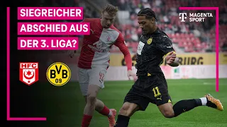 Hallescher FC — Borussia Dortmund II, Highlights mit Live-Kommentar | 3. Liga | MAGENTA SPORT