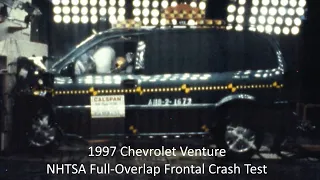 1997 Chevrolet Venture / Pontiac Trans Sport / Montana NHTSA Full-Overlap Frontal Crash Test