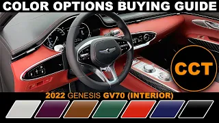 2022 Genesis GV70 - Interior Color Options Buying Guide