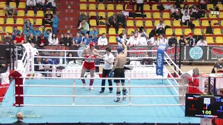 WAKO European Championship 2018 047 S M  75 kg 2#345 BURDAN MICHAL POL vs ASTUR MAIKEL EST  K1 047 S