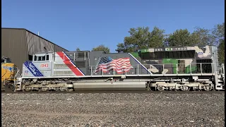 UP 1943 'Spirit of The Union Pacific', 4 EMD’s leading UP train, and more action on the Joint Line!