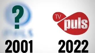 Ewolucja loga TV PULS (2001-2022)