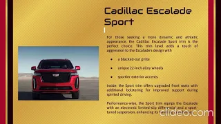 Cadillac Escalade 2023 Trim Level Comparison