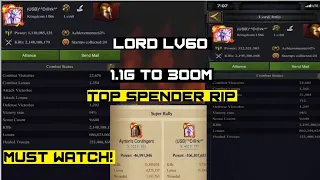 Clash Of Kings - Lord 60 1.1G Power & 310% Damage Killed