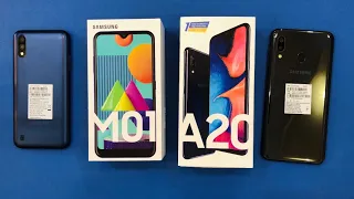 Samsung Galaxy M01 vs Samsung Galaxy A20