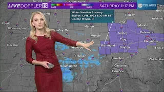 Live Doppler 13 forecast - 11 p.m. Saturday, Dec. 17