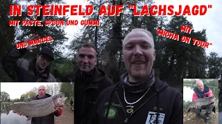 In Steinfeld mit Pastenangler @michaontour3108 und Marcel auf große Lachsforellen.