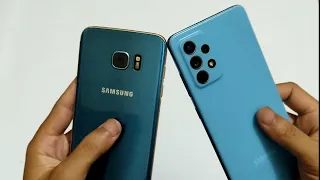 speed test of Samsung s7edge vs samsung galaxy  A52