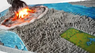 Asteroid Impact in New York - Diorama