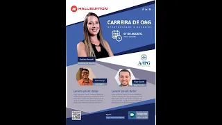 Webinar "Carreira em Óleo & Gás" com convidados da Halliburton.