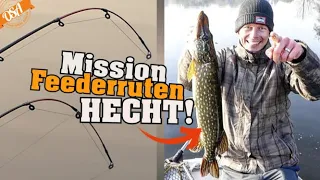 Das ERSTE MAL mit der FEEDERRUTE auf HECHT! OSA in Mission! Raubfisch Angeln