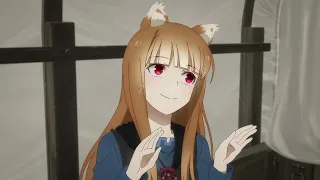 Holo plays with her ears | [Spice and Wolf 2024]