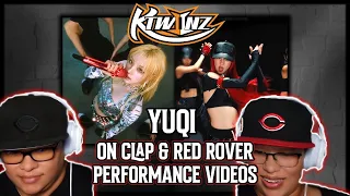 TWINS REACT TO YUQI 'Red Rover' LIVE CLIP & 'On Clap (Feat. Lexie Liu)' Performance Video #YUQI