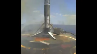 Посадка первой ступени ракеты насителя Falcon 9  SpaceX