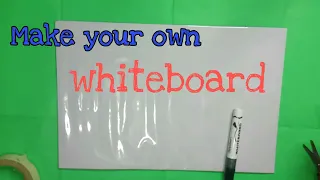 #DIYwhiteboard  How to make white board using affordable materials || DIY