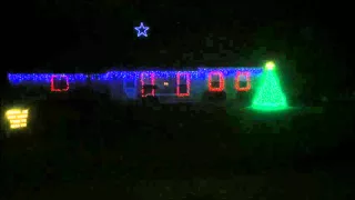 Christmas Light Show (no sound)