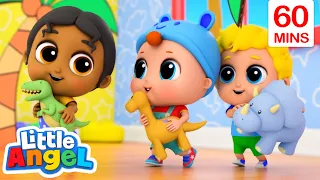 Playtime with My Friends! | Little Angel | Kids Cartoons & Nursery Rhymes | Moonbug Kids