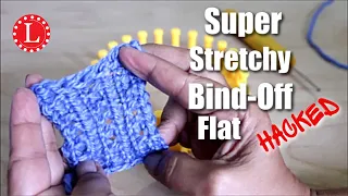 Loom Knit Bind Off Super Stretchy for Flat Panel Projects | Loomahat
