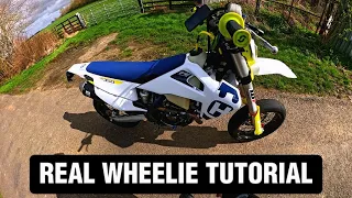 WHEELIE TUTORIAL SUPERMOTO / 0 TO HERO