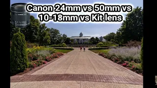 Canon 24mm vs Canon 50mm vs Sigma 18-35mm vs Canon 10-18mm vs Kit Lens on the T7i