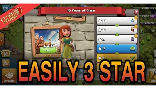 EASILY 3 STAR 2014 CHALLENGE||Clash of clans 10th Anniversary (coc)