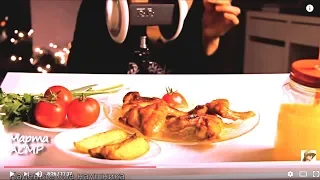 3Dio АСМР куриные КРЫЛЫШКИ BBQ не KFC РЕЦЕПТ chicken wings 먹방 ASMR recipe & mukbang Eating NoTalking