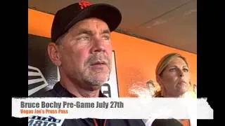 Bruce Bochy Pre-Game July 27th