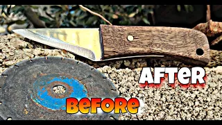 Knife Making - Making a knife from an old rusty saw