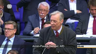 Armin Paulus Hampel, AfD, gibt eine Lektion in Geschichte, 02.03.2018