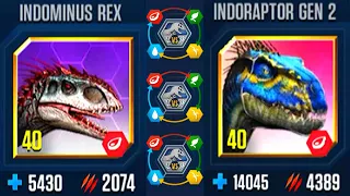 SUPER START INDOMINUS REX VS INDORAPTOR GEN 2 | JURASSIC WORLD THE GAME