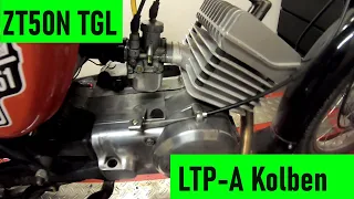 Simson Tuning ZT50N TGL Zylinder echte 70km/h mit dem LTP-A Kolben im neuen MZA Motor? CO2radtechnik