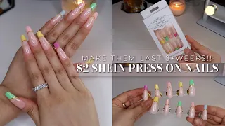 How I Make My $2 SHEIN PRESS ON NAILS Look NATURAL & LAST 3+ WEEKS | DIY Nails At Home