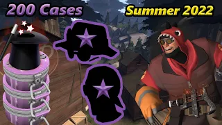 TF2 Unboxing: 200 Summer 2022 Cases! Unusuals & Unusualifiers! Insanely Lucky Odds as Usual!