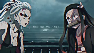 nezuko Vs daki fight [ amv ]-blood in the water