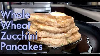 Whole Wheat Zucchini Pancakes ~ Healthy Breakfast Cakes ~One Hot Bite