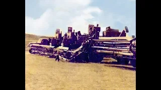 Farm and ranch life south of Chester, Montana - mid 1950s home movies: harvest