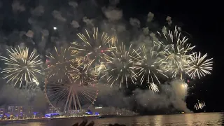New Years Eve Countdown Dubai JBR Beach 2023 Fireworks