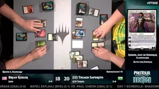 Pro Tour Shadows over Innistrad Round 4 (Standard): Brian Kibler vs. Thiago Saporito