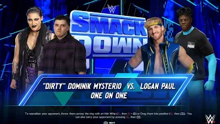 WWE 2k24 - Dirty Dominik Mysterio vs Logan Paul|SmackDown