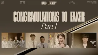 [ENG SUB] Congratulations to Faker PART1 | Hall of Legends