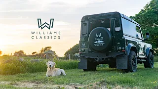 The Land Rover Defender 90 in Aintree Green | Williams Classics