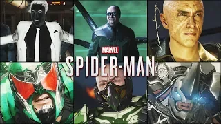 All Sinister 6 Scenes & Boss Fights - MARVEL'S SPIDER MAN PS4